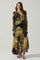 Sticky add to cart - Kamila Long Sleeve Floral Wrap Maxi Dress