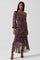 Calista Floral One Shoulder Midi Dress