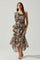 Calista Floral One Shoulder Midi Dress