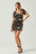 Elandra Floral Burnout Puff Sleeve Mini Dress