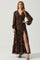Trinity Long Sleeve Backless Floral Dress
