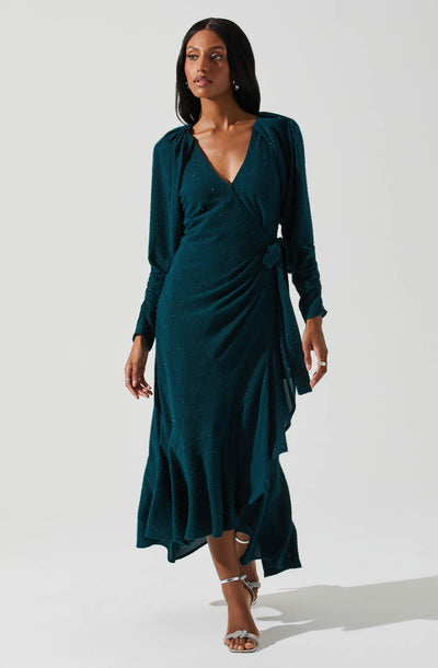 Zenaida Wrap Midi Dress