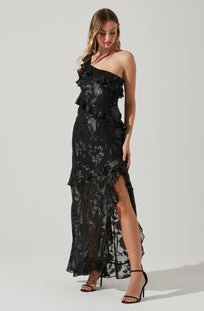 Andrea One Shoulder Floral Maxi Dress - ASTR the Label