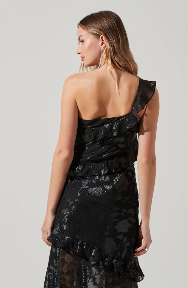 Andrea One Shoulder Floral Maxi Dress - ASTR the Label Andrea One Shoulder Floral Maxi Dress - ASTR the Label