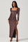 Lourdes Sequin Long Sleeve Midi Dress