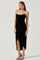 Sticky add to cart - Meghan Velvet Draped Midi Dress