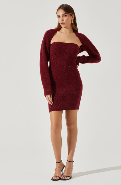 Tamara Shrug And Mini Sweater Dress