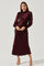 Samara Satin Cutout Long Sleeve Midi Dress