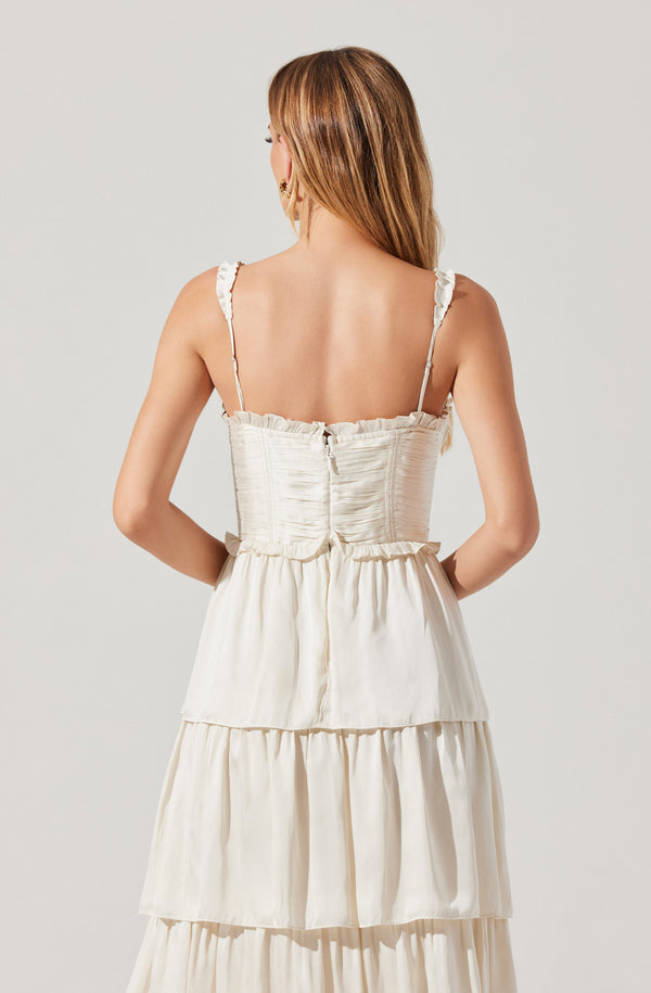 Tempany Tiered Bustier Maxi Dress - ASTR the Label Tempany Tiered Bustier Maxi Dress - ASTR the Label