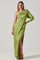 Sticky add to cart - Amari Satin Cutout One Shoulder Maxi Dress