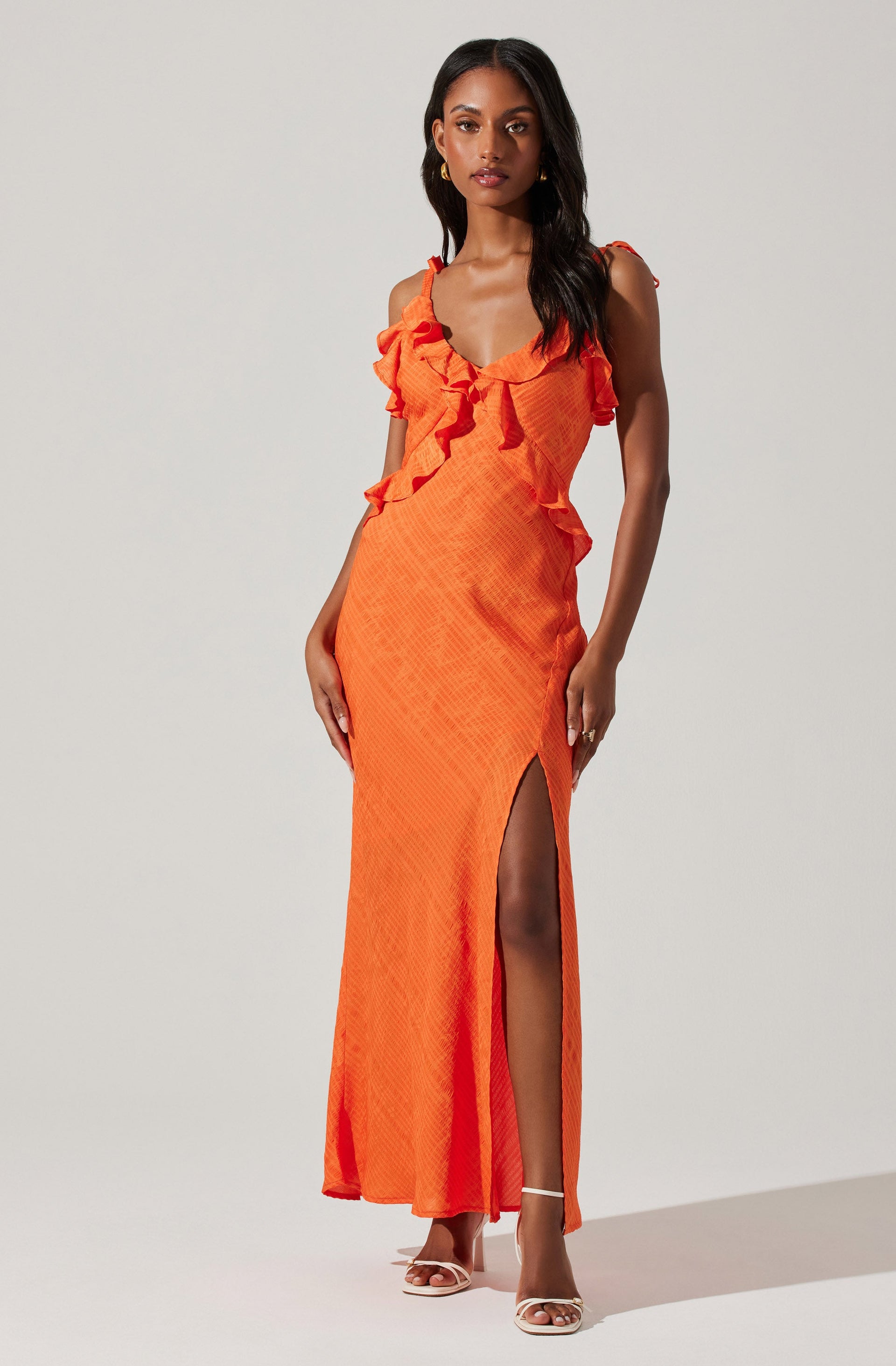 Sorbae Ruffle Maxi Dress