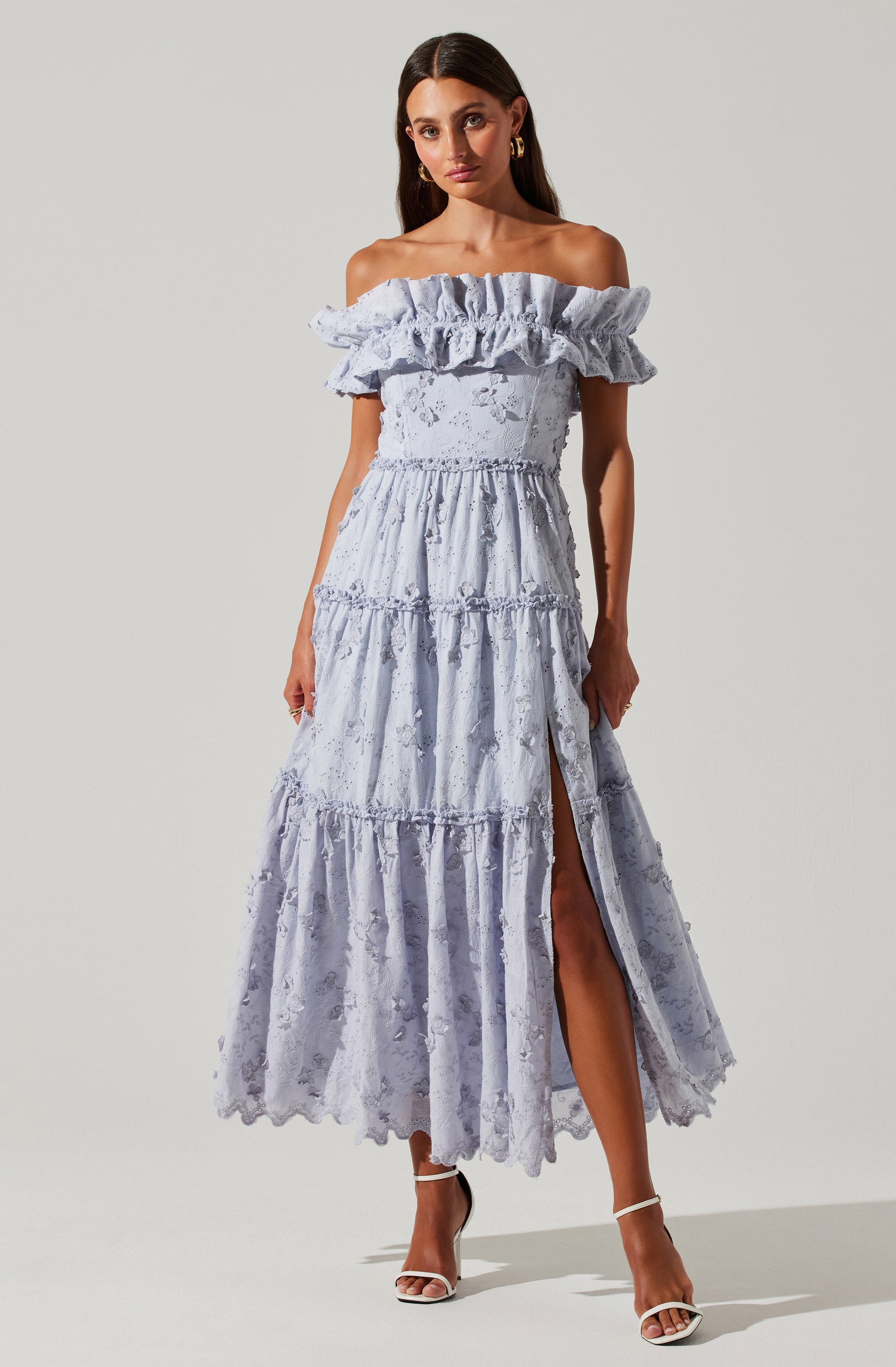 Piccola Off Shoulder Maxi Dress - ASTR the Label Piccola Off Shoulder Maxi Dress - ASTR the Label