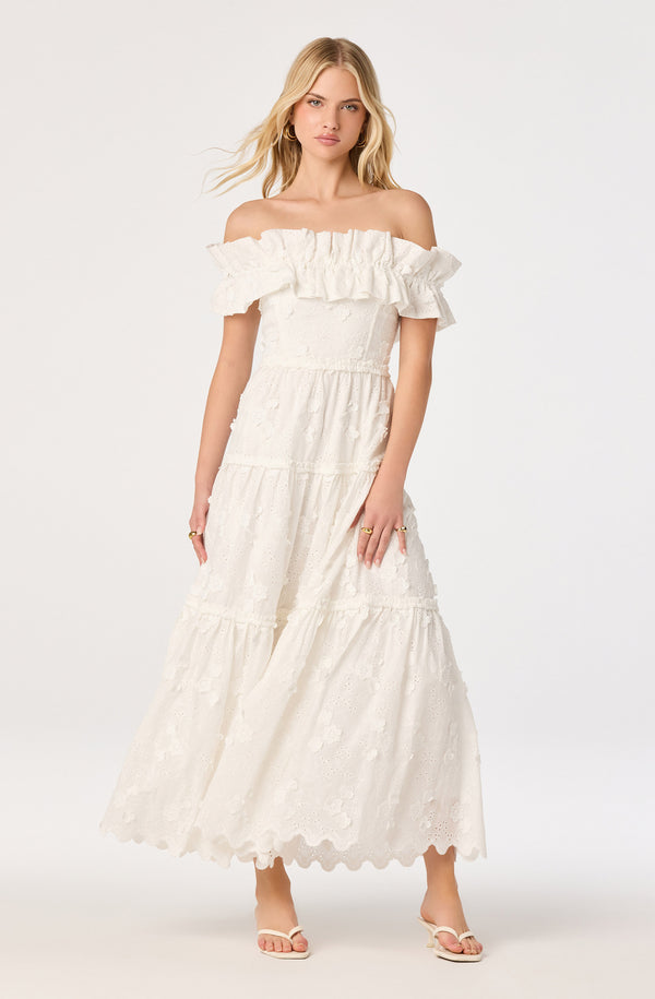 Piccola Off Shoulder Maxi Dress - ASTR the Label