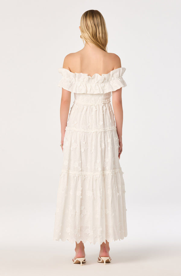 chinese dress ladies Piccola Off Shoulder Maxi Dress