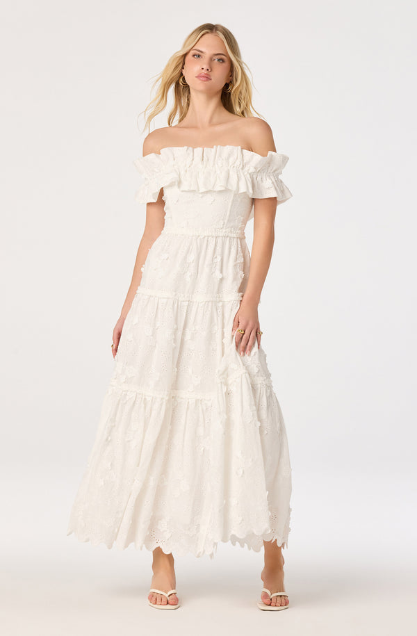 Piccola Off Shoulder Maxi Dress - ASTR the Label Piccola Off Shoulder Maxi Dress - ASTR the Label
