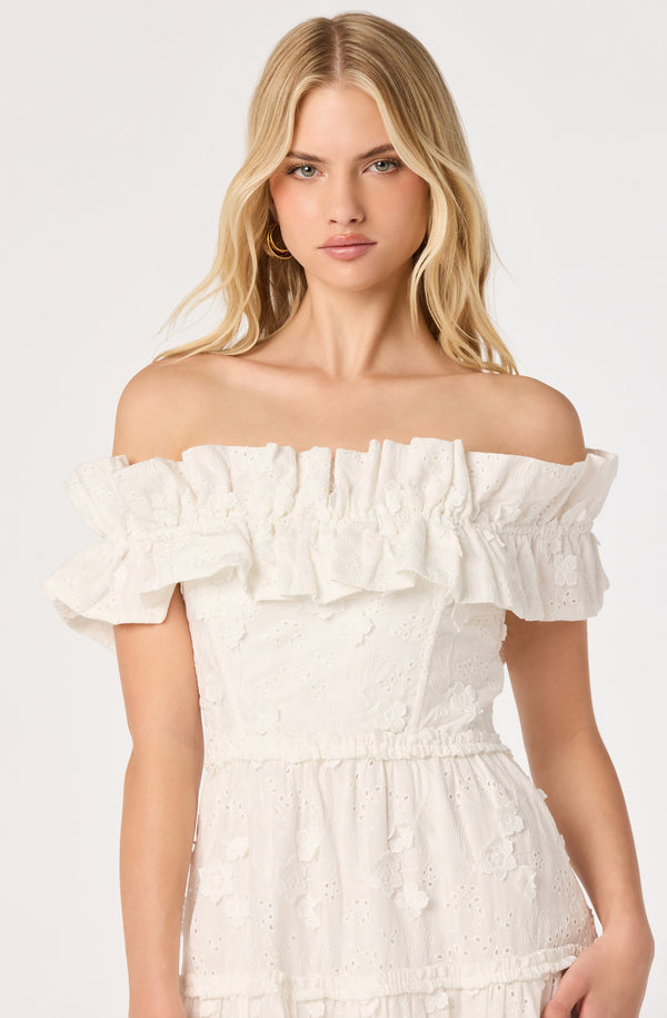 Piccola Off Shoulder Maxi Dress - ASTR the Label Piccola Off Shoulder Maxi Dress - ASTR the Label