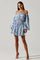 Sticky add to cart - Sabine Off Shoulder Floral Mini Dress