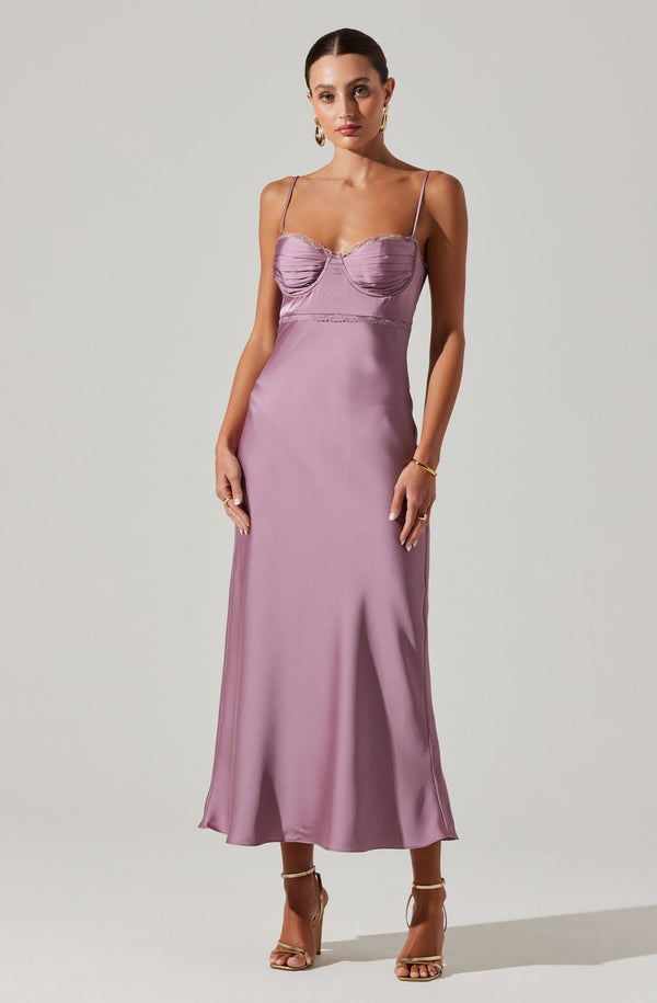 astr florianne satin maxi dress ASTR the Label Florianne Dress in Green