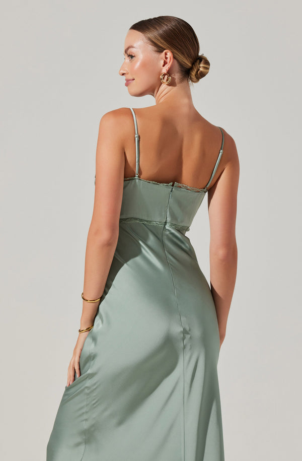 Florianne Satin Maxi Dress - ASTR the Label Florianne Satin Maxi Dress - ASTR the Label