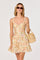 Sticky add to cart - Tazia Scalloped Trim Tiered Mini Dress