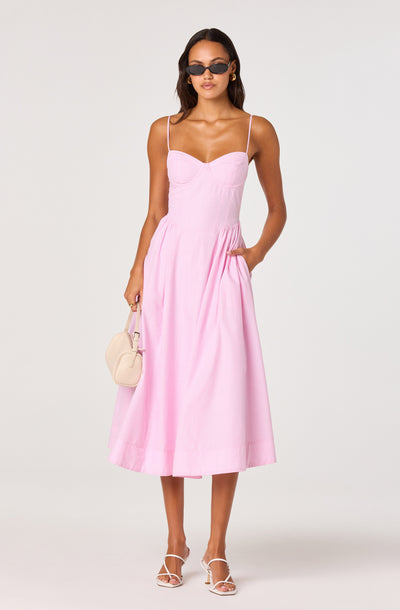 ASTR the Label Bellamy Dress in Pink - Size L ASTR the Label Bellamy Dress in Pink - Size L