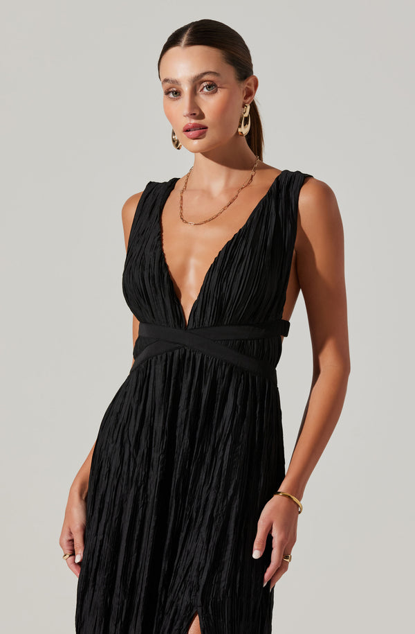 Tesni Pleated Maxi Dress - ASTR the Label Tesni Pleated Maxi Dress - ASTR the Label