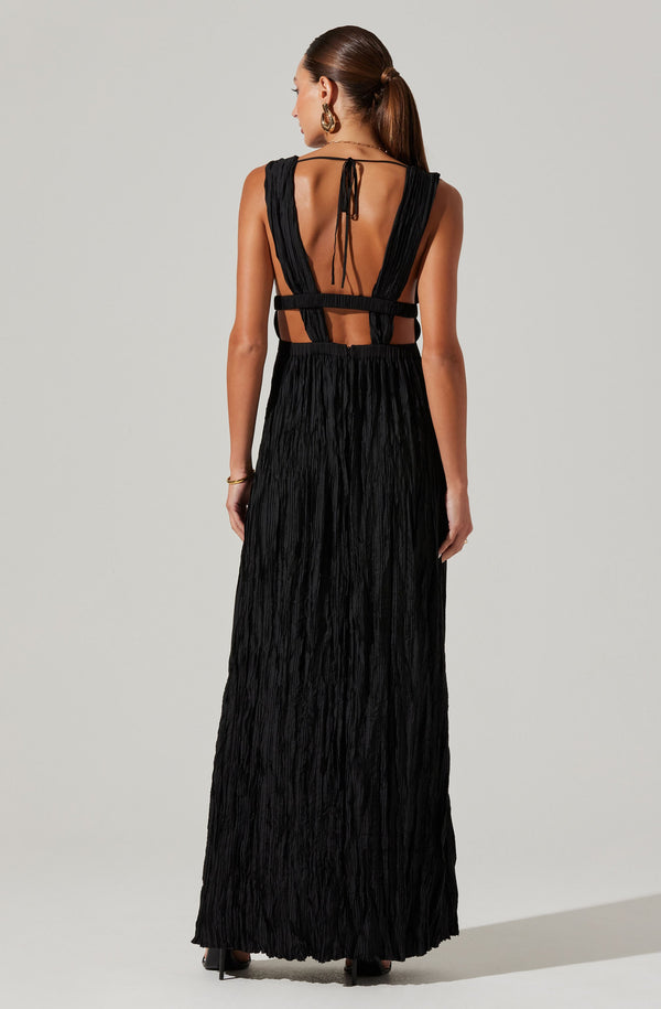 Tesni Pleated Maxi Dress - ASTR the Label