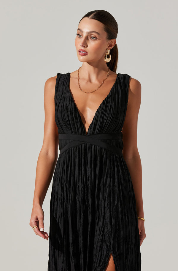 Tesni Pleated Maxi Dress - ASTR the Label Tesni Pleated Maxi Dress - ASTR the Label