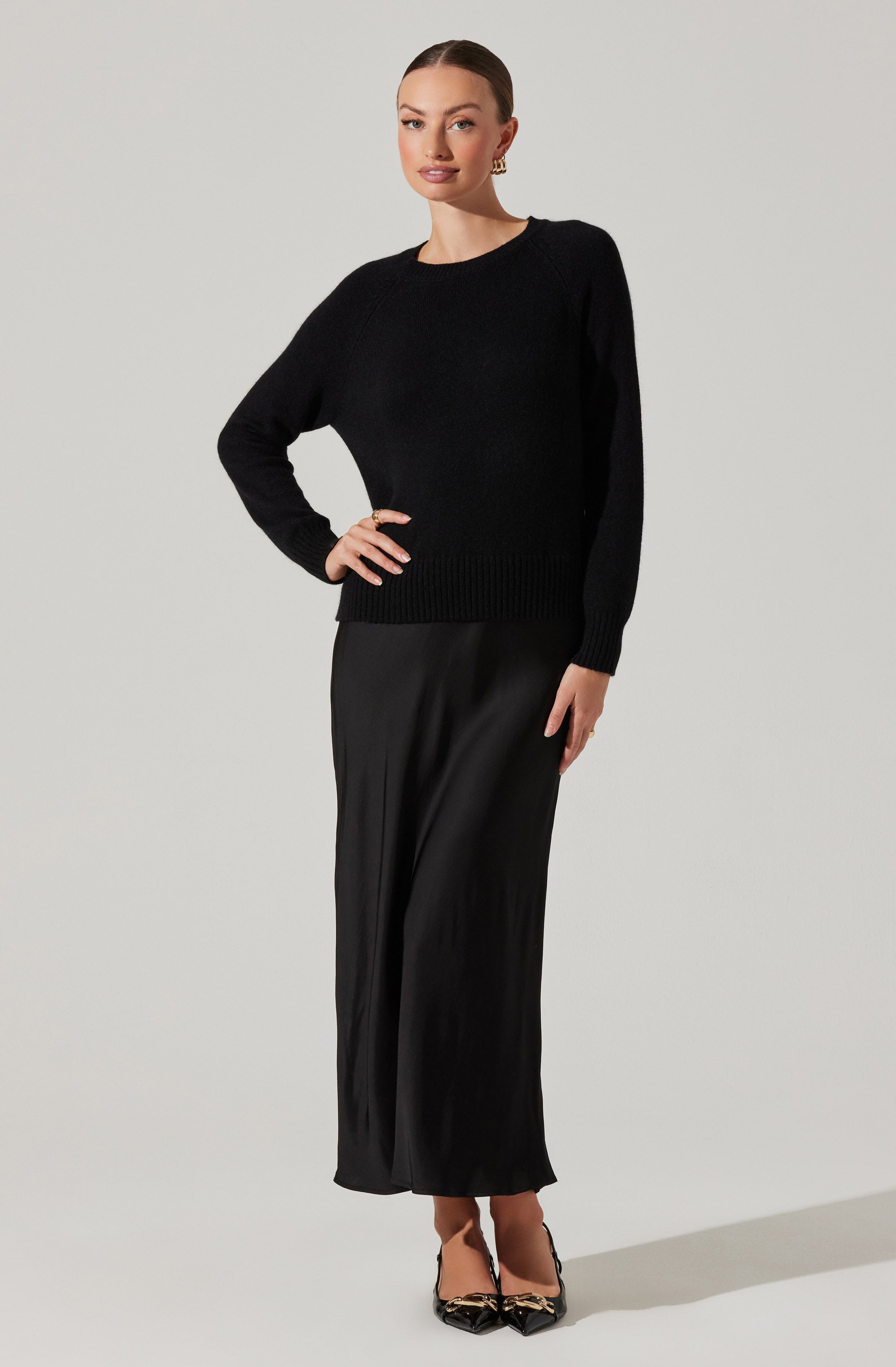 astr the label Helene Mixed Media Maxi Dress