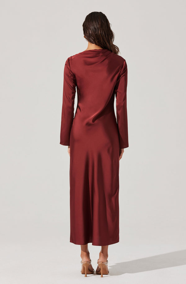 Catriona Satin Maxi Dress - ASTR the Label Catriona Satin Maxi Dress - ASTR the Label