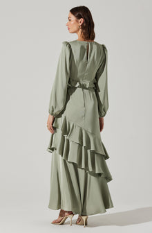 Biella Ruffle Detail Maxi Dress– ASTR the Label