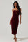 Sticky add to cart - Arista Sweetheart Velvet Midi Dress