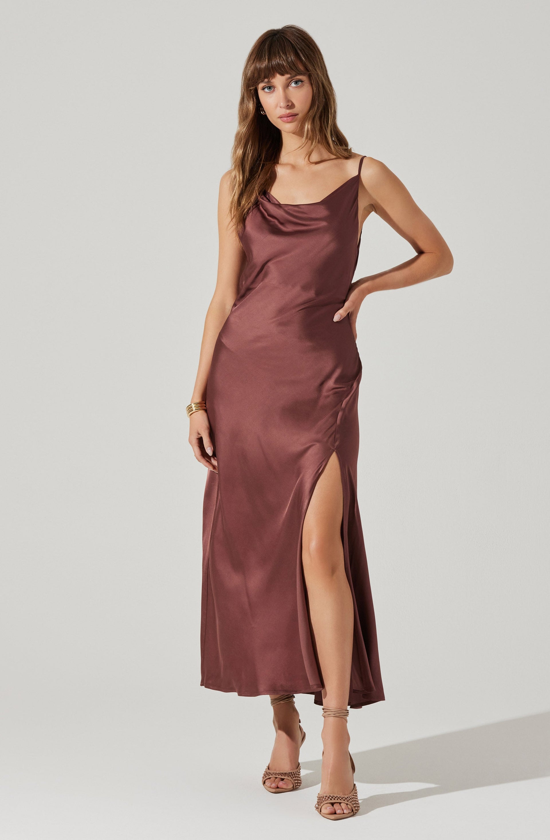 Glynis Cowl Neck Midi Dress ASTR the Label