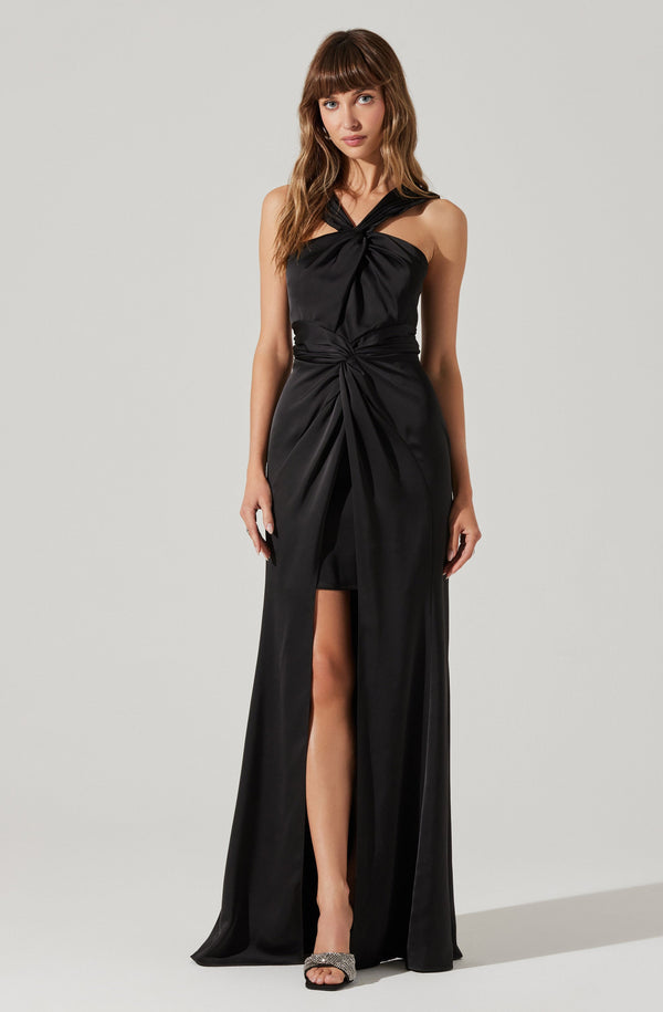 Georgiana Halter Neck Maxi Dress - ASTR the Label