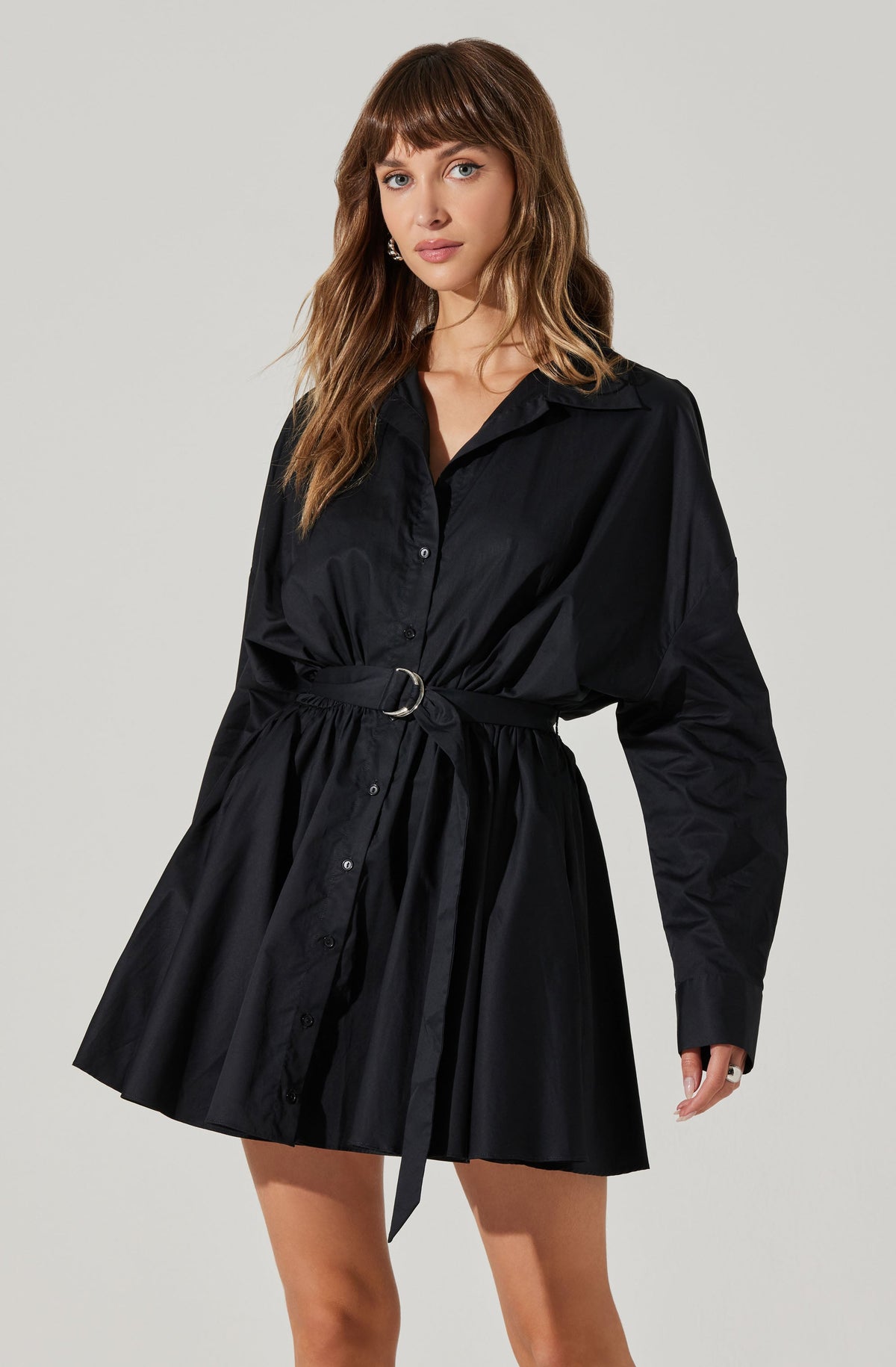 Winica Belted Mini Shirtdress– ASTR the Label
