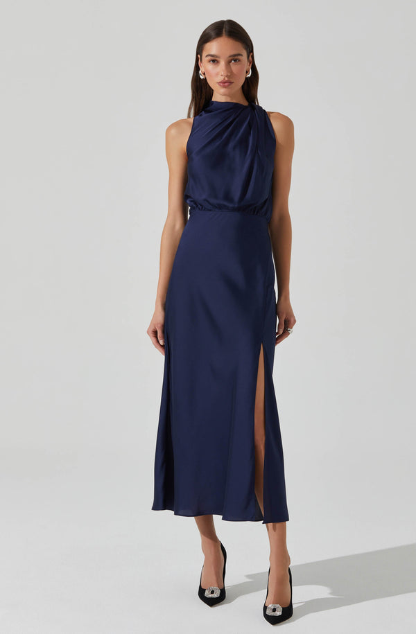 Jelyn Satin Midi Dress - ASTR the Label