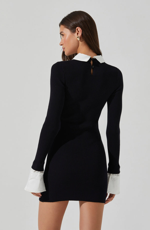 Alexia Mixed Media Mini Dress - ASTR the Label Alexia Mixed Media Mini Dress - ASTR the Label