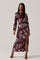 Sticky add to cart - Elyse Satin Floral Midi Dress