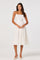 Sticky add to cart - Avani 3D Floral Applique Midi Dress
