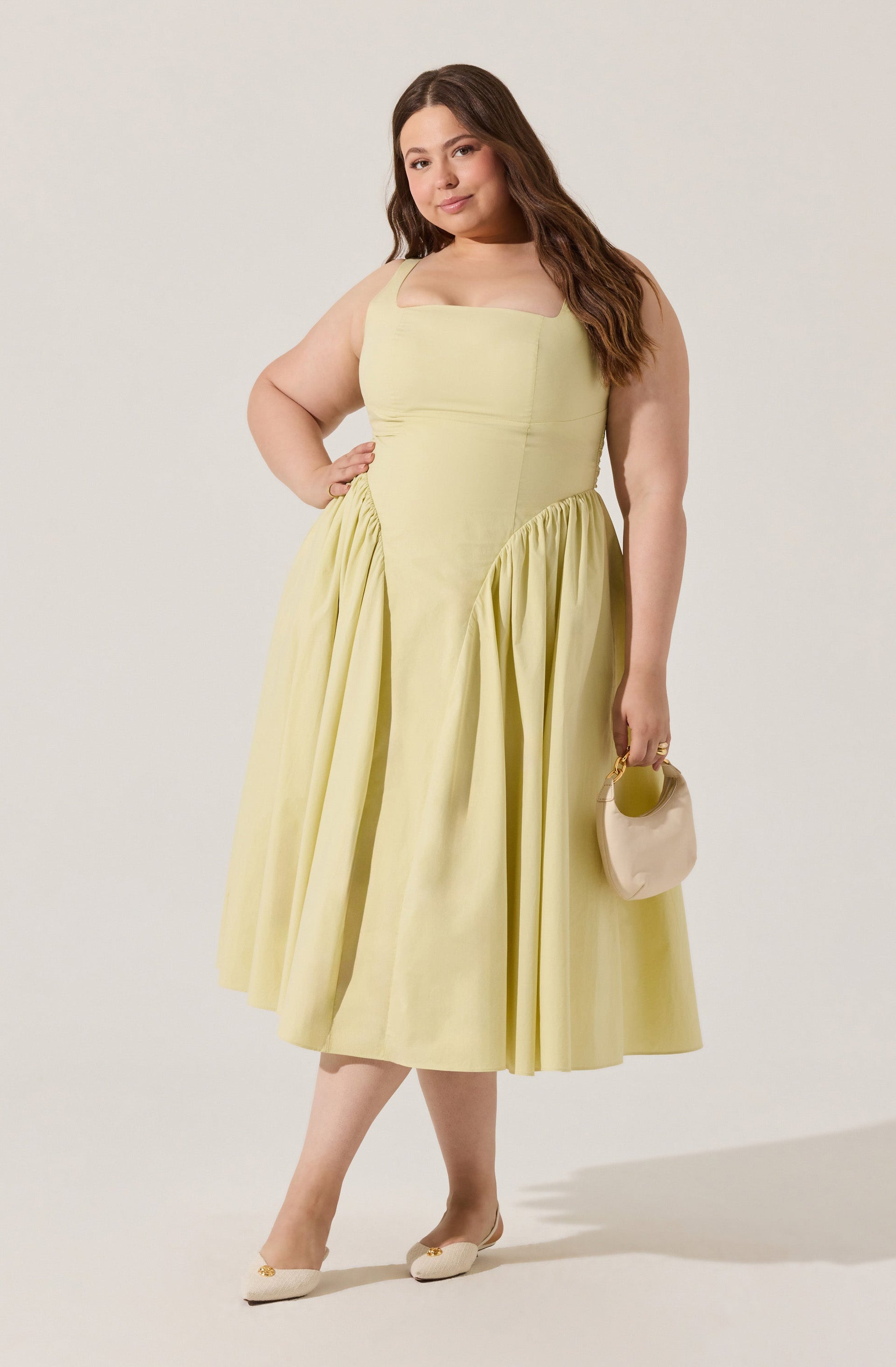 Vinya Poplin Drop Waist Dress - ASTR the Label Vinya Poplin Drop Waist Dress - ASTR the Label