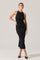 Sticky add to cart - Zaira Ruched Halter Midi Dress