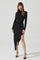 Sticky add to cart - Zora Long Sleeve Midi Dress