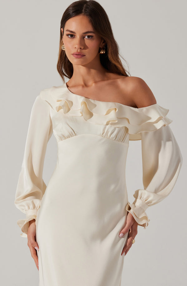 Coraline Satin Midi Dress
