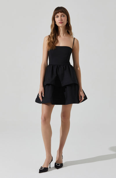 ruffle tiered skater dress Women's Ruffled Tiered Skater Dress -Wild Fable Cognac, XS