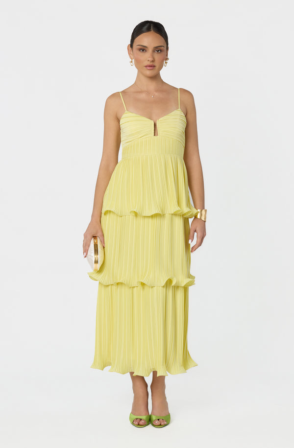 gold tiered maxi dress Golden State Tiered Maxi Dress – Sapphire Boutique