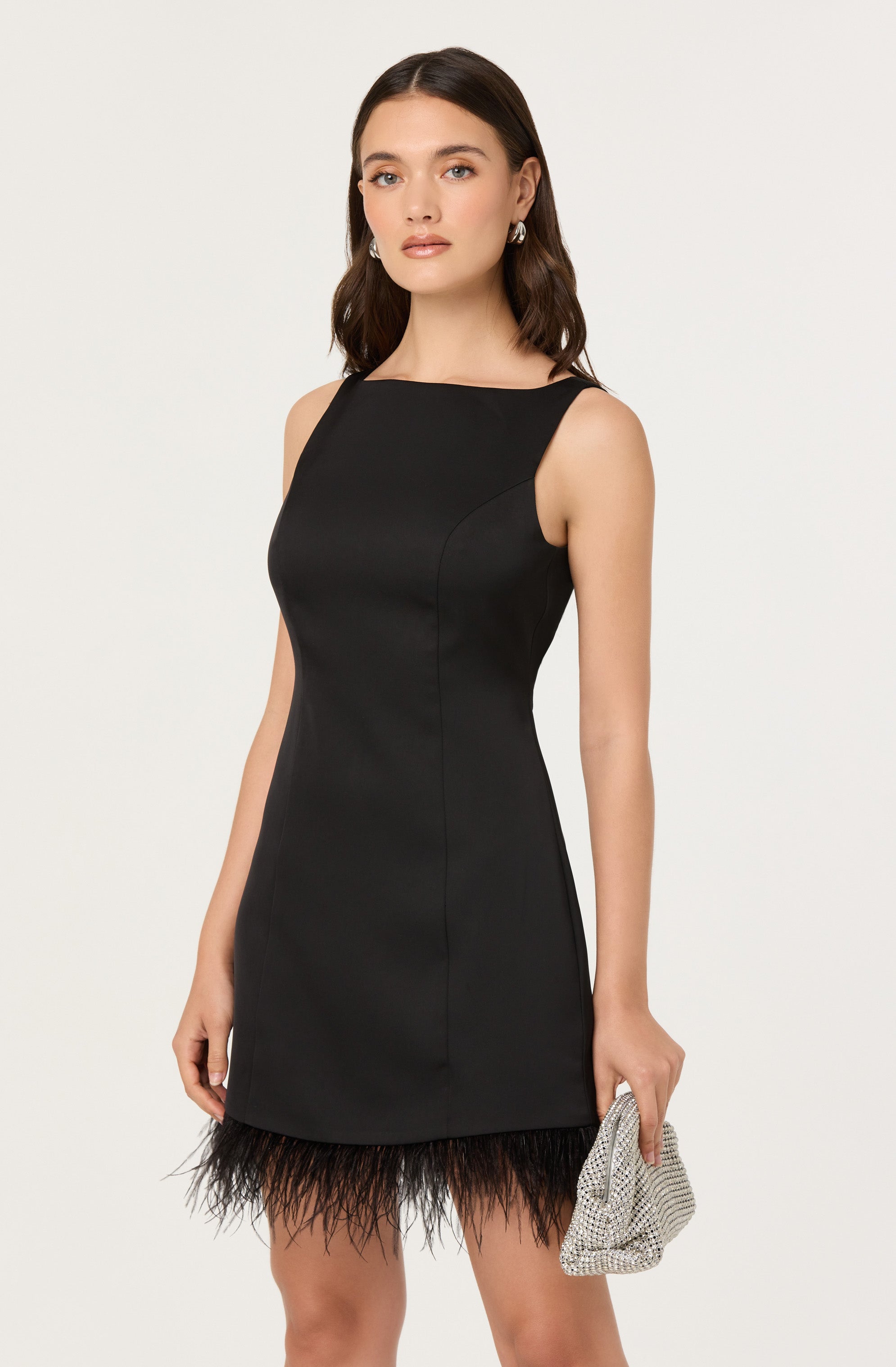 dresses with sleeves casual Seta T Women's Fall Midi Dress Frilled Crewneck Long Sleeve A-Line Elegant Flowy Pockets Small Black desert26new perfect for the bride Select Jacket and Vest Size:EU48/US38 Fall Bridesmaid Dress 2021