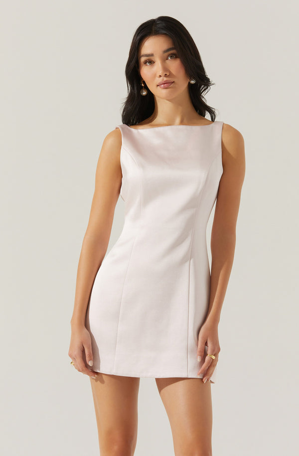Alisanne Satin Mini Dress - ASTR the Label Alisanne Satin Mini Dress - ASTR the Label