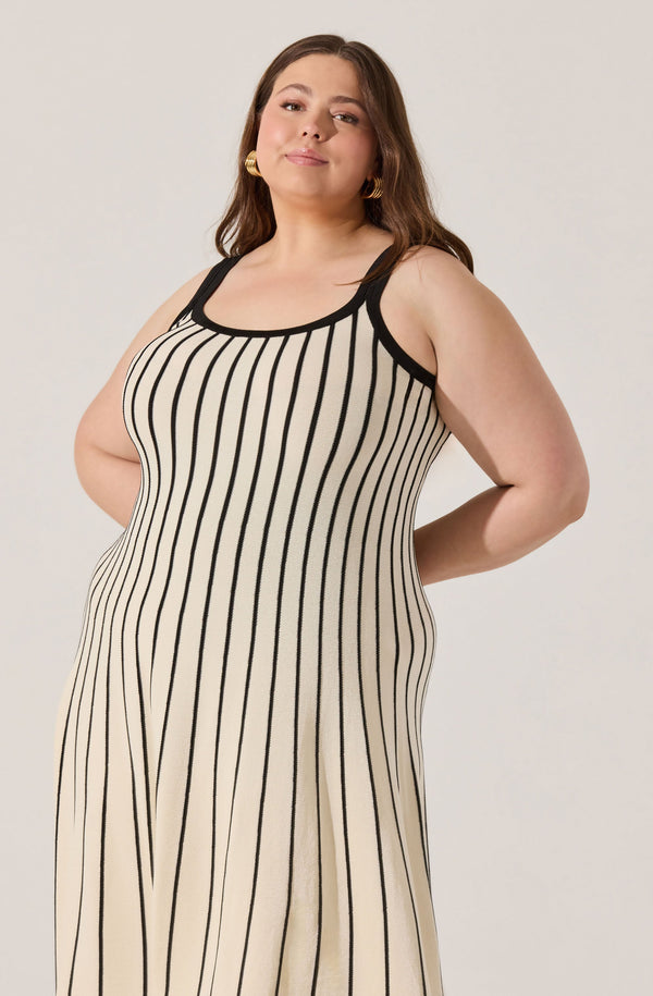 Irecia Stripe Sweater Midi Dress - ASTR the Label