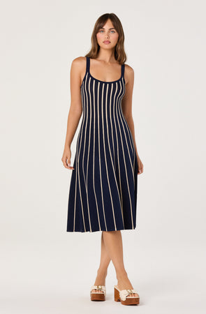 striped dress ASTR the Label Irecia Sweater in Red 8 (82 cm) What To Wear Under Size:Extra Small Child EVERYDAY