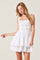 Sticky add to cart - Melaine Lace Trim Mini Dress